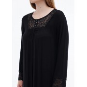 Нічна сорочка Cotpark чорна 2XL,3XL,4XL  13642